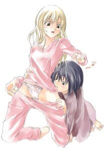 Rating: Explicit Score: 0 Tags: 2girls barefoot clothing feet female kneeling lace-trimmed_panties maria-sama_ga_miteru multiple_females multiple_girls nijou_noriko pajamas panties pants pants_pull pull raid_slash rule34 toudou_shimako underwear white_panties yuri User: bunchy7s