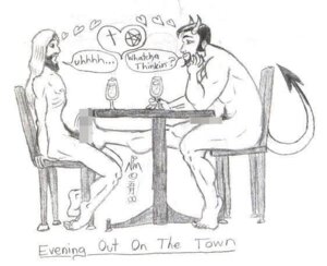 Rating: Explicit Score: 0 Tags: artist_signature barbed_tail beard censored christianity deity devil erection facial_hair footjob hearts horns jesus_christ long_hair male male_only moustache multiple_males nude pointless_censoring pubes pubic_hair public_domain religion rule34 satan sitting_on_chair table tagme wine_glass yaoi User: bunchy7s