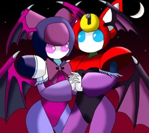 Rating: Safe Score: 0 Tags: blue_eyes brass_(medabots) capcom cosijoeza cosplay crescent_moon crossover darkstalkers duo e621 feline_ears female hand_holding interlocked_fingers lilith_aensland machine medabots moon morrigan_aensland multicolored_body peppercat pink_eyes robot robot_anthro romantic romantic_couple sky star starry_sky User: bunchy7s