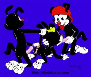 Rating: Explicit Score: 0 Tags: all_fours animaniacs anthro blue_boy brothers_and_sister cum doggy_style dot_warner fellatio female flower fur incest male oral oral_sex princess royalty rule34 straight unknown_species wakko_warner yakko_warner User: bunchy7s