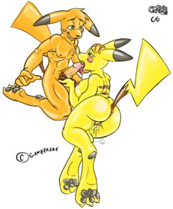 Rating: Explicit Score: 0 Tags: 2006 anthro anthro_on_anthro anthrofied ball_fondling balls bodily_fluids breasts cum duo e621 erection female fondling fur generation_1_pokemon genital_fluids genitals licking male male/female mammal nintendo oral penile penis penis_lick pikachu pokemon pokemon_(species) pokemorph rodent sex simple_background tail tongue tongue_out unknown_artist vulva white_background yellow_body yellow_fur User: bunchy7s