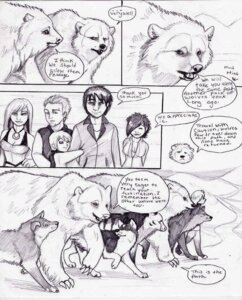 Rating: Safe Score: 0 Tags: anthro bear canid canine canis comic coop_(wrng) dialogue digitigrade e621 english_text female greyscale male mammal monochrome natsume_(wrng) natsumewolf oz_(wrng) polar_bear quadruped rikku text ursine wolf wolf's_rain wolf's_rain_next_generation User: bunchy7s