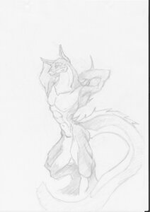 Rating: Safe Score: 0 Tags: anthro biped black_and_white dragon e621 grin hi_res humanoid_pointy_ears jakob_(megfluff) male megfluff monochrome muscular muscular_anthro muscular_male mythological_creature mythological_scalie mythology nude pointy_ears pose scalie sketch smile solo spikes standing tail User: bunchy7s