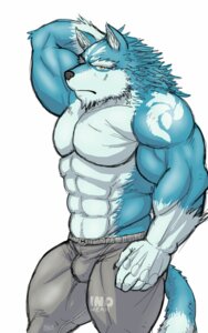 Rating: Questionable Score: 0 Tags: 2014 5:8 abs anthro athletic biceps big_muscles biped black_nose blue_body blue_fur bottomwear bulge canid canine canis claws clothed clothing e621 fb1907 flexing fur hand_behind_head hi_res looking_at_viewer male mammal muscular muscular_anthro muscular_male mythological_canine mythological_creature mythology pants pecs pose simple_background solo sparky_(xsparks) standing topless werecanid werecanine werecreature werewolf white_background wolf yellow_eyes User: bunchy7s