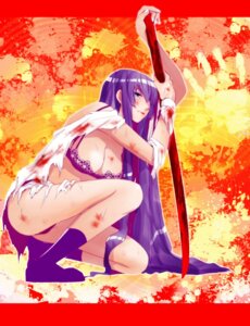 Rating: Explicit Score: 0 Tags: blood bloody_clothes bloody_sword bra breasts cleavage clothes color female female_only highschool_of_the_dead human kneeling large_breasts lingerie pixsi3 purple_hair round_ears rule34 saeko_busujima side_view solo sword torn_clothes underwear very_long_hair weapon wooden_sword User: bunchy7s