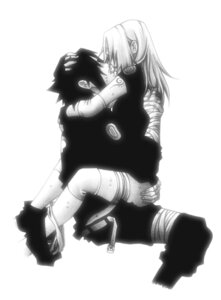 Rating: Explicit Score: 0 Tags: 1boy 1girls arm_tattoo black_hair blush closed_eyes clothed_sex cowgirl_position detached_sleeves female fingerless_gloves gloves heavy_breathing human kissing kissing_while_penetrated kunoichi legs male monochrome nami86 naruto naruto_(series) ninja open_mouth panties panties_around_leg panties_around_one_leg panting pants pussy rule34 sakura_haruno sasuke_uchiha sex shirt short_hair shorts simple_background sitting straddle straight straight_hair sweat tattoo teenage_female teenager tongue underwear vaginal_penetration User: bunchy7s