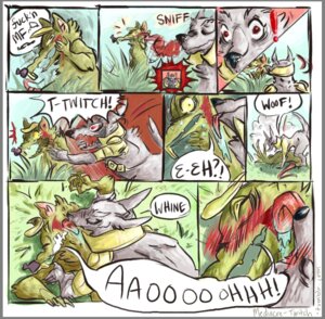 Rating: Questionable Score: 0 Tags: 2014 ambiguous_gender blood blush bodily_fluids canid canine canis comic e621 league_of_legends licking mammal riot_games rodent saltyratchan tencent tongue tongue_out twitch_(lol) warwick_(lol) wolf User: bunchy7s