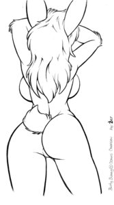 Rating: Questionable Score: 0 Tags: anonipony anthro back_boob black_and_white breasts butt e621 featureless_breasts featureless_crotch female hair lagomorph leporid long_hair mammal monochrome nude rabbit rear_view simple_background solo text white_background User: bunchy7s