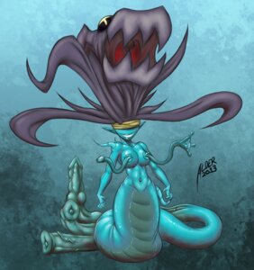 Rating: Explicit Score: 0 Tags: accessory aldergames apode big_breasts blue_body blue_skin breasts covered_eyes demon draconcopode e621 genitals gynomorph headband humanoid_pointy_ears intersex legless naga nipple_mouth non-mammal_breasts penis pointy_ears reptile scalie serpentine snake solo tail tail_genitals tail_penis unusual_anatomy unusual_genitalia_placement unusual_penis_placement unusual_tail User: bunchy7s