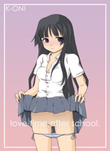 Rating: Explicit Score: 0 Tags: black_hair blue_eyes female female_only human human_only k-on! long_hair mio_akiyama_(k-on!) rule34 school_uniform skirt_lift solo tagme User: bunchy7s