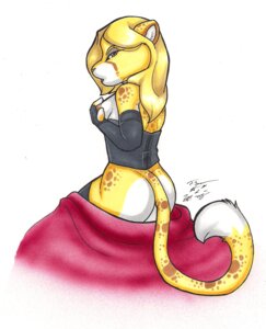 Rating: Questionable Score: 0 Tags: 2011 anthro bottomless breasts cheetah clothed clothing e621 felid feline female holding_breast looking_at_viewer looking_back mammal nipples os pinup pose simple_background skimpy solo tail victoria_(os) white_background User: bunchy7s