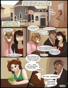 Rating: Safe Score: 0 Tags: anthro arrested_development black_border black_nose blue_eyes border breast_rest breasts brown_eyes canid canine comic digital_media_(artwork) domestic_cat doorbell e621 electronics english_text fangs father_(lore) felid feline felis female freckles game_boy game_boy_console game_boy_family game_console gaming green_eyes hair handheld handheld_console holding_console holding_game_boy holding_object infatuation jailbird jamie_(jailbird) long_hair male mammal michael_(jailbird) mother_(lore) multiple_scenes nintendo nintendo_console parent_(lore) pink_nose playing_video_game shaded student teacher teacher_and_student teeth text tongue User: bunchy7s
