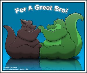 Rating: Safe Score: 0 Tags: alligator alligatorid anthro bear crocodilian duo e621 giran23 hand_holding happy male mammal overweight reptile scalie tail thick_tail trigger_(c-trigger) unknown_artist User: bunchy7s