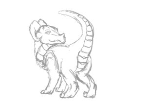 Rating: Explicit Score: 0 Tags: absurd_res anus butt dragon e621 female feral full-length_portrait genitals hi_res horn kloogshicer monochrome mythological_creature mythological_scalie mythology portrait presenting presenting_hindquarters raised_tail scales scalie side_view simple_background sketch solo tail vulva white_background User: bunchy7s