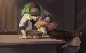Rating: Explicit Score: 0 Tags: 2011 2boys after_sex bent_over bondage bound bound_hands cake cum erection feeding food force_feeding forced forcefed forcefeeding gay green_hair hands_behind_back hat male male_only natural_harmonia_gropius penis pokemon purplekecleon rule34 silver_(pokemon) table yaoi User: bunchy7s