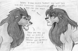 Rating: Safe Score: 0 Tags: 2008 comic dialogue duo e621 english_text felid feral greyscale kunei leovictor lion male mammal monochrome pantherine shaded sketch text toony uturu User: bunchy7s