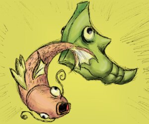 Rating: Safe Score: 0 Tags: ambiguous_gender aquatic battle duo e621 feral fight fish generation_1_pokemon magikarp metapod nintendo open_mouth pokemon pokemon_(species) simple_background tongue ultraeast what whiskers yellow_background User: bunchy7s