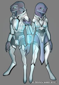Rating: Safe Score: 0 Tags: alien alpha_channel armor blue_eyes breasts clothing duo e621 female futuristic janner3d male non-mammal_breasts simple_background skinsuit tight_clothing transparent_background User: bunchy7s