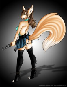 Rating: Questionable Score: 0 Tags: ak-47 ak_platform anthro assault_rifle biped blue_eyes bottomwear brown_hair butt canid canine clothed clothing demona69 e621 female fluffy fluffy_tail footwear fox gun hair high_heels long_hair looking_at_viewer looking_back mammal pink_nose ponytail ranged_weapon rifle shoes skimpy skirt solo standing tail weapon User: bunchy7s