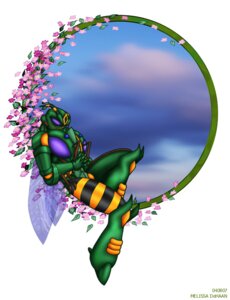 Rating: Safe Score: 0 Tags: 2004 antennae_(anatomy) anthro arthropod e621 flower green_body hasbro hymenopteran insect insect_wings male melissa_dehaan plant predacon purple_eyes simple_background solo takara_tomy transformers transformers:_beast_wars wasp waspinator white_background wings User: bunchy7s