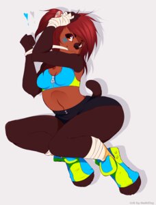 Rating: Safe Score: 0 Tags: anthro arm_wraps auburn_hair black_bottomwear black_clothing black_shorts blue_bra blue_clothing blue_footwear blue_sports_bra blue_toeless_footwear blue_topwear blue_underwear bottomwear bra breasts button_(fastener) canid canine canis clothed clothing domestic_dog e621 female footwear fully_clothed geekidog green_bra green_clothing green_footwear green_sports_bra green_toeless_footwear green_topwear green_underwear hair heart_symbol hi_res leg_wraps mammal monotone_bottomwear monotone_clothing monotone_hair monotone_shorts monotone_wraps multicolored_bra multicolored_clothing multicolored_footwear multicolored_sports_bra multicolored_toeless_footwear multicolored_topwear multicolored_underwear scene_haircut shorts small_breasts solo sports_bra toeless_footwear topwear two_tone_bra two_tone_clothing two_tone_footwear two_tone_sports_bra two_tone_toeless_footwear two_tone_topwear two_tone_underwear tying_wraps underwear white_wraps wraps zipper zipper_bra zipper_sports_bra zipper_topwear zipper_underwear User: bunchy7s