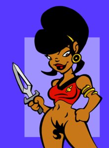 Rating: Explicit Score: 0 Tags: 1girls black_hair bottomless bush dark_skin female female_only hairband human looking_at_viewer navel nyota_uhura partially_clothed pubic_hair red_shirt rule34 solo solo_female star_trek star_trek_the_original_series tagme terran_insignia User: bunchy7s