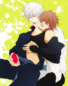 Rating: Explicit Score: 0 Tags: 2boys blush brown_hair censored facial_hair from_behind gay gintama gintoki_sakata goatee groping hair handjob hattori_zenzou japanese_text licking_lips looking_pleasured male male_only ninja off_shoulder open_clothes open_mouth rule34 white_hair yaoi User: bunchy7s