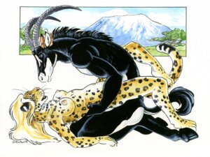 Rating: Explicit Score: 0 Tags: 2009 4:3 antelope anthro anthro_on_anthro areola blonde_hair bovid breasts duo e621 eyes_closed felid female from_front_position grazing_antelope hair heather_bruton hooves horn interspecies leopard leopard_spots long_hair lying male male/female mammal medium_breasts missionary_position navel nipples nude on_back pantherine predator/prey predator_penetrated prey_penetrating prey_penetrating_predator sable_antelope sex spots tail User: bunchy7s