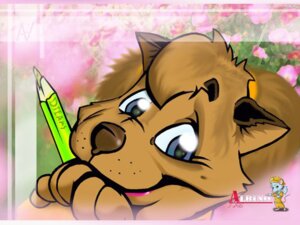 Rating: Safe Score: 0 Tags: 4:3 albinoart anthro blue_eyes canid canine canis domestic_dog e621 female flower looking_at_viewer mammal pencil_(object) plant solo User: bunchy7s