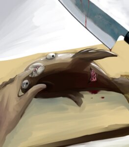 Rating: Questionable Score: 0 Tags: ambiguous_gender aquatic blood bodily_fluids drooling duo e621 finger_fetish finger_in_mouth finger_play fingers fish generation_5_pokemon gore human ketchup375 knife lying mammal nintendo on_side pokemon pokemon_(species) saliva solo_focus stunfisk wounded User: bunchy7s