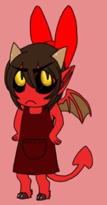 Rating: Safe Score: 0 Tags: 2_toes ambiguous_gender apron clothing creepypasta cryptid demon e621 feet frown grinner hand_on_hip jersey membrane_(anatomy) membranous_wings micro nekokitsune not_furry pink_background red_body red_skin shirt simple_background smile solo spade_tail tail toes topwear vonderdevil wings yellow_sclera young User: bunchy7s Rating: Safe Score: 0 Tags: 2_toes ambiguous_gender apron clothing creepypasta cryptid demon e621 feet frown grinner hand_on_hip jersey membrane_(anatomy) membranous_wings micro nekokitsune not_furry pink_background red_body red_skin shirt simple_background smile solo spade_tail tail toes topwear vonderdevil wings yellow_sclera young User: bunchy7s