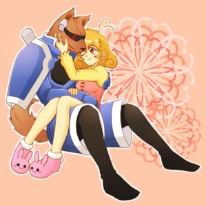 Rating: Safe Score: 0 Tags: ahoge anthro armor black_nose blonde_hair blush brown_body brown_fur canid canine canis clothing corrector_yui duo e621 eika epi_(artist) eyewear female fur hair human male mammal mythological_canine mythological_creature mythology one_eye_closed red_eyes simple_background sunglasses synchro war_wolf werecanid werecanine werecreature werewolf wolf young yui_kasuga User: bunchy7s