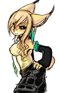 Rating: Questionable Score: 0 Tags: alternative_fashion anthro artist_collaboration breasts caracal caracal_(genus) clothed clothing cyn. digital_media_(artwork) dreamcatcher e621 ear_piercing ear_tuft facial_piercing felid feline female fur hair harley_cicero jeauno leather looking_at_viewer lynx mammal nipples piercing pinup pose shaded side_view simple_background sketch solo tattoo topless tuft white_background User: bunchy7s