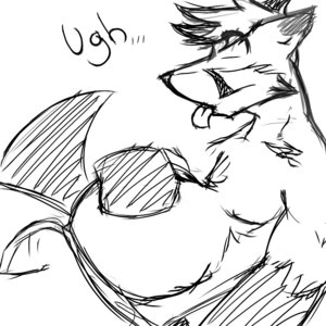Rating: Safe Score: 0 Tags: 1:1 anthro belly big_belly e621 hakijagu1 hybrid male monochrome pregnant pregnant_anthro pregnant_male ryke simple_background slightly_chubby solo white_background User: bunchy7s