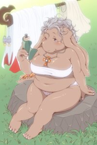 Rating: Questionable Score: 0 Tags: 2:3 anthro belly blue_eyes breasts brown_body brown_fur clothed clothing e621 female final_fantasy final_fantasy_tactics fur grey_hair hair kemono long_hair mammal navel nu_mou onda_seki slightly_chubby solo square_enix tail User: bunchy7s