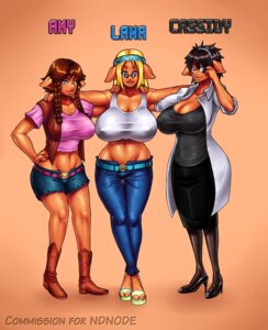 Rating: Questionable Score: 0 Tags: anthro big_breasts breasts cleavage clothed clothing domestic_pig e621 eyewear female glasses group hi_res mammal modeseven suid suine sus_(pig) User: bunchy7s