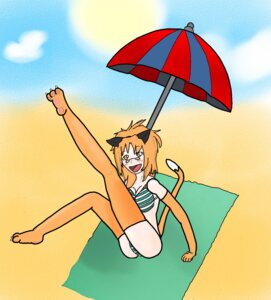 Rating: Questionable Score: 0 Tags: anthro beach captainspadevatore cloud e621 female hair hi_res kitaandra_(character) lost_souls on_towel orange_hair outside sand seaside sky solo sunbathing tail towel User: bunchy7s
