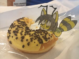 Rating: Safe Score: 0 Tags: adamios ambiguous_gender antennae_(anatomy) arthropod bee black_hair can't_enjoy candy canid canine caught_in_the_act chocolate dessert doughnut e621 eating feral food fox foxbyte grandfathered_content hair hybrid hymenopteran icing insect insect_wings looking_at_viewer mammal mixed_media multi_tail o_o paper_child papercraft papercutting_(artwork) pastry real solo tail traditional_media_(artwork) wings User: bunchy7s