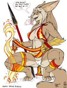 Rating: Questionable Score: 0 Tags: 2011 anthro armor big_breasts bottomwear breasts camel_toe canid canine clothed clothed_anthro clothed_female clothing crouching digital_media_(artwork) e621 eyebrows eyelashes female female_anthro fox gauntlets gloves hair handwear hi_res knife line_art loincloth long_hair mammal max_blackrabbit melee_weapon nipple_outline polearm red_eyes restricted_palette simple_background solo spear spread_legs spreading sword tail thong underwear weapon User: bunchy7s