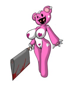 Rating: Questionable Score: 0 Tags: anthro bear_costume big_breasts biped black_sclera blood blood_splatter bodily_fluids breasts claws cleaver_(weapon) clothing costume countershading creepy dark digital_media_(artwork) e621 female front_view full-length_portrait fursuit glowing glowing_eyes heart_(marking) heart_symbol holding_object holding_weapon lordstevie markings melee_weapon open_mouth pink_body portrait red_sclera round_ears scare_bear simple_background solo standing three-quarter_view unknown_species weapon white_background white_body white_claws white_countershading white_eyes zipper User: bunchy7s