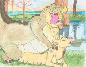Rating: Explicit Score: 0 Tags: 2013 all_fours alligator alligatorid anthro aoshi2012 bodily_fluids breasts crocodilian detailed_background disney doggystyle drooling duo e621 eyes_closed felid female forest from_behind_position grass interspecies lake larger_male lion lizard louis_(tpatf) male male/female mammal nature open_mouth outside pantherine pink_nose plant predator/prey raised_tail reptile saliva scalie sex sharp_teeth size_difference slightly_chubby smaller_female swamp tail teeth the_princess_and_the_frog tongue tongue_out tree water User: bunchy7s