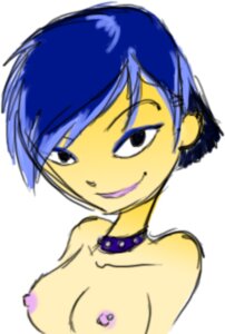 Rating: Explicit Score: 0 Tags: 1girls 6teen blue_hair collar female female_only nikki_wong nipple_piercing nipples piercing portrait rule34 sketch solo tagme vikki white_background User: bunchy7s