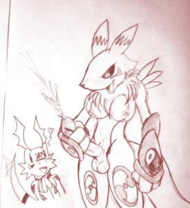 Rating: Explicit Score: 0 Tags: ambiguous_gender anthro canine digimon digimon_(species) fox furry futa_with_male futanari guilmon handjob intersex interspecies male monochrome renamon reptile rule34 scalie unknown_gender User: bunchy7s