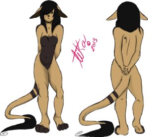 Rating: Questionable Score: 0 Tags: 4_toes 5_fingers black_hair brown_eyes e621 feet female fingers front_view fur hair long_hair mammal simple_background solo stripes tail tail_tuft tika toes tuft unknown_artist unknown_species white_background User: bunchy7s