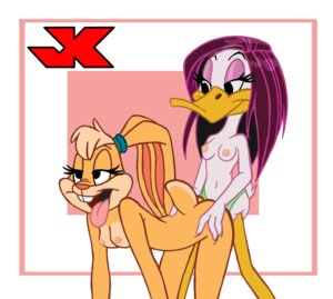 Rating: Explicit Score: 0 Tags: 2011 all_fours ambiguous_penetration anatid anseriform anthro anthro_on_anthro avian beak bent_over bird blonde_hair border breasts buckteeth dildo duck duo e621 erect_nipples female female/female from_behind_position fucked_silly hair half-closed_eyes hand_on_butt interspecies jk lagomorph leporid lola_bunny looney_tunes mammal multicolored_body narrowed_eyes navel nipples non-mammal_breasts non-mammal_nipples penetration purple_hair rabbit sex sex_toy simple_background smile strapon strapon_sex teeth the_looney_tunes_show tina_russo tongue tongue_out toying_partner two_tone_body warner_brothers white_border User: bunchy7s