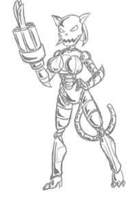 Rating: Questionable Score: 0 Tags: anthro big_breasts breasts claws domestic_cat e621 felid feline felis female gatling_gun grin gun gun_arm hanna-barbera hi_res looking_at_viewer machine machine_gun mammal metallicats minigun molly_mange monochrome ranged_weapon robot sketch slashysmiley smile solo swat_kats weapon weapon_arm User: bunchy7s