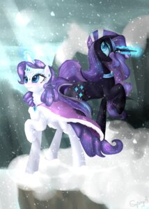 Rating: Safe Score: 0 Tags: absurd_res alice4444dm black_body black_fur blue_eyes clothing cloud crown cutie_mark duo e621 equid equine female feral friendship_is_magic fur glowing hair hasbro headgear hi_res horn idw_publishing mammal mountain multicolored_hair my_little_pony my_little_pony_(idw) mythological_creature mythological_equine mythology nightmare_rarity_(idw) outside princess_platinum_(mlp) purple_hair rarity_(mlp) restricted_palette robe sky snow snowing two_tone_hair unicorn white_body white_fur User: bunchy7s
