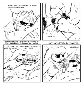 Rating: Explicit Score: 0 Tags: anal anal_fingering anthro bdsm bondage bound comic dialogue digital_drawing_(artwork) digital_media_(artwork) dominant dominant_female duo e621 english_text female female_fingering_male female_penetrating female_penetrating_male fingering longtail male male/female male_penetrated mammal monochrome nibbling penetration pepper_burkely procyonid raccoon sex simple_background submissive submissive_male text tobias_papineau white_background User: bunchy7s