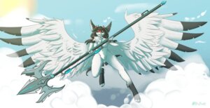 Rating: Explicit Score: 0 Tags: anthro black_hair breasts cloud e621 feathered_wings feathers female genitals hair holding_object holding_weapon horn hybrid looking_at_viewer melee_weapon nude outside polearm red_eyes sky skyscape solo staff tomoyokinomoto vulva weapon wings User: bunchy7s