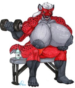 Rating: Questionable Score: 0 Tags: anthro big_breasts black_nipples breasts clothed clothing e621 exercise female gravewalker hair hi_res holding_object huge_breasts hyena hyper mammal mavis_(character) muscular muscular_female nipples panties solo spotted_hyena tail topless topless_female traditional_media_(artwork) underwear weightlifting weights white_hair workout yellow_eyes User: bunchy7s Rating: Questionable Score: 0 Tags: anthro big_breasts black_nipples breasts clothed clothing e621 exercise female gravewalker hair hi_res holding_object huge_breasts hyena hyper mammal mavis_(character) muscular muscular_female nipples panties solo spotted_hyena tail topless topless_female traditional_media_(artwork) underwear weightlifting weights white_hair workout yellow_eyes User: bunchy7s
